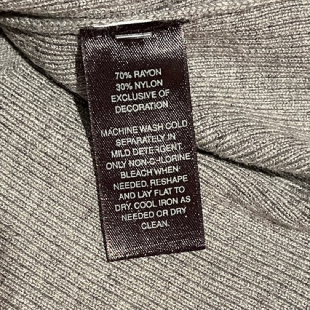 WHBM Cardigan Gray with Embellishments button Down 3/4 sleeves Size Small - Picture 12 of 12